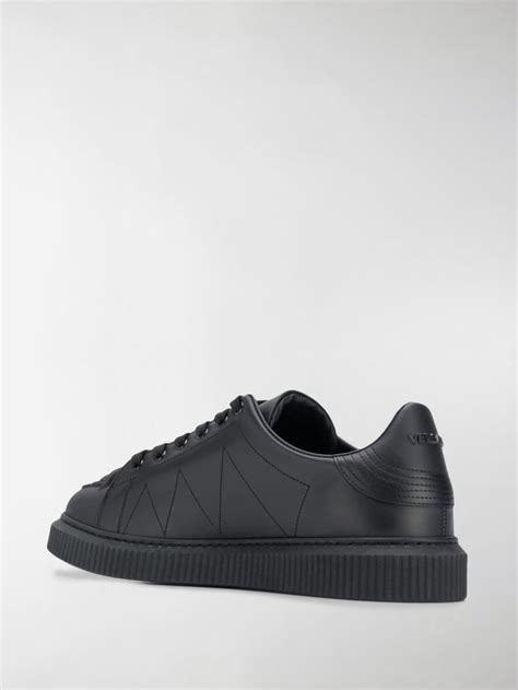 versace collection men's leather medusa logo low top sneaker shoes|Versace platform medusa.